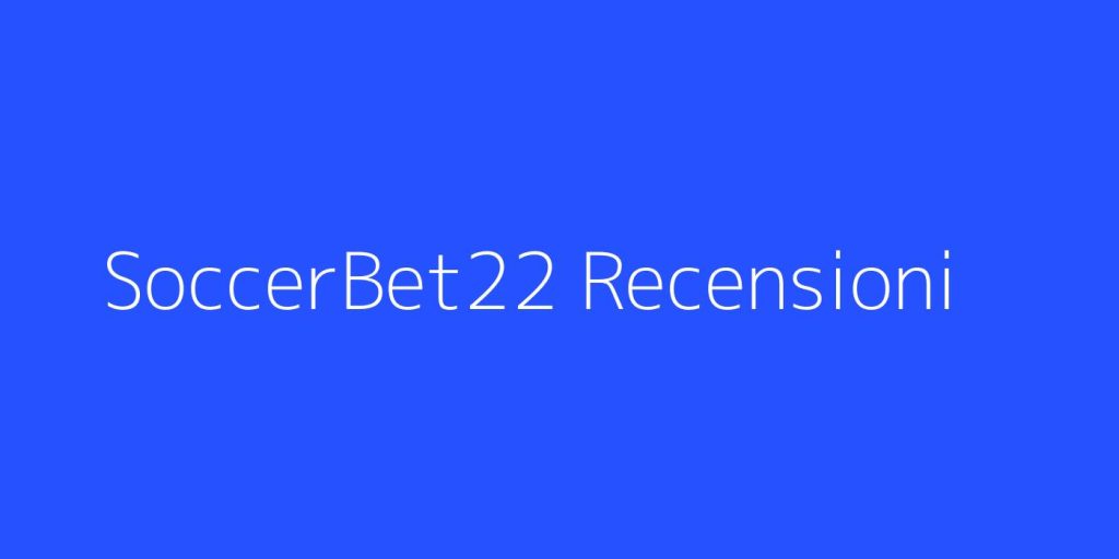 SoccerBet22 Scommesse