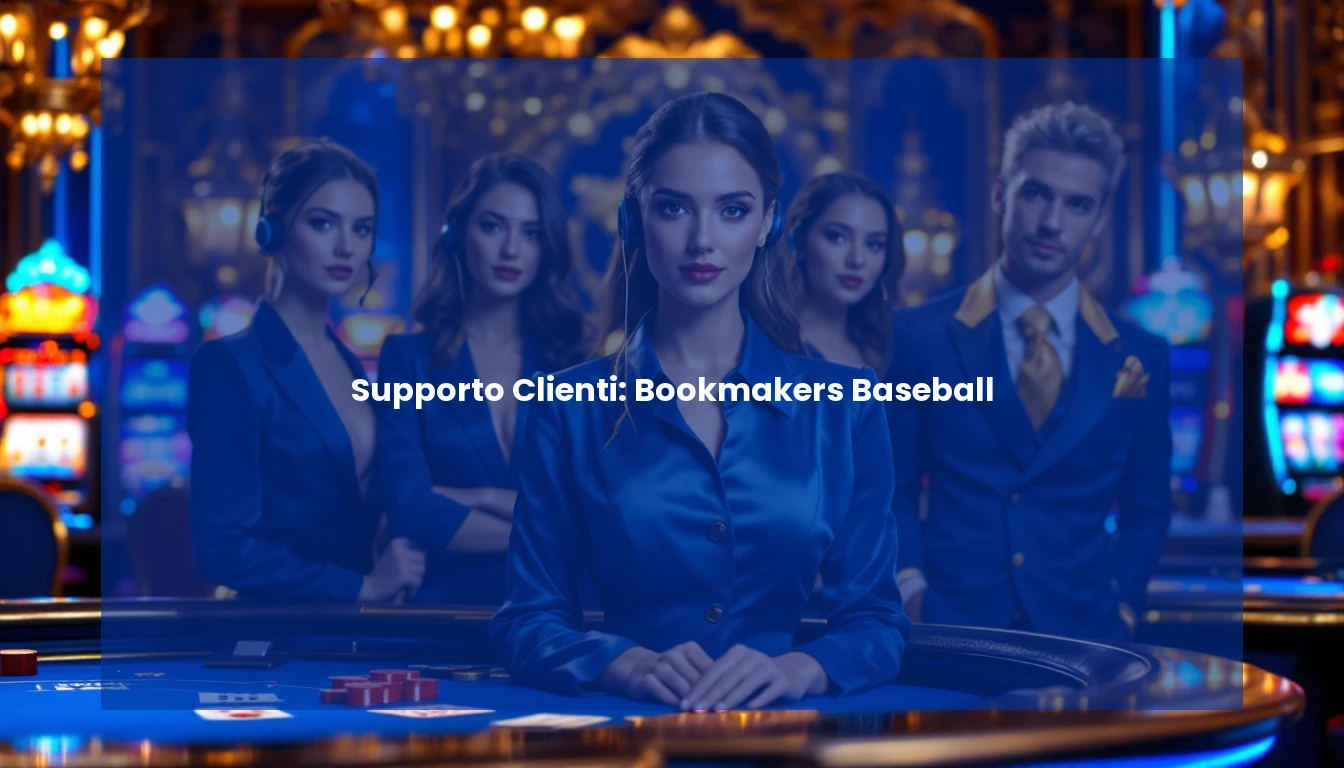 Supporto Clienti: Bookmakers Baseball