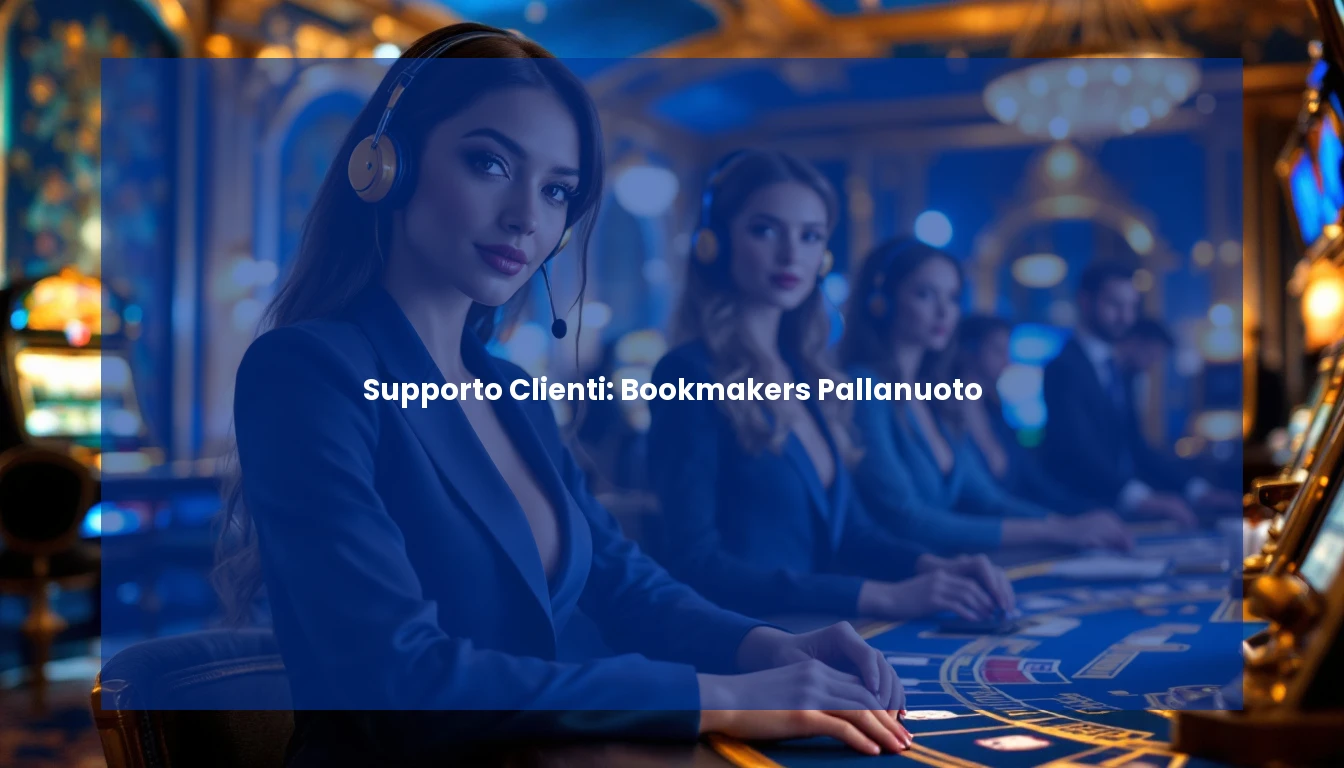 Supporto Clienti: Bookmakers Pallanuoto