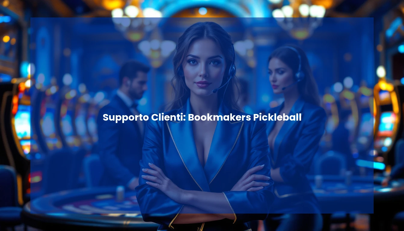 Supporto Clienti: Bookmakers Pickleball